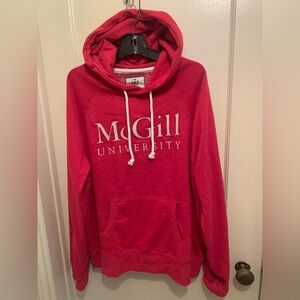Ultra Soft McGill University Red Campus Crew 60/40
Cotton Blend Hoodie SZ L